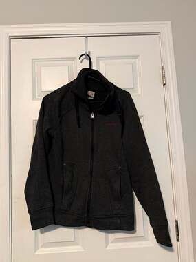Avalanche Women's Full Zip Fleece Jacket Charcoal Gray Size M